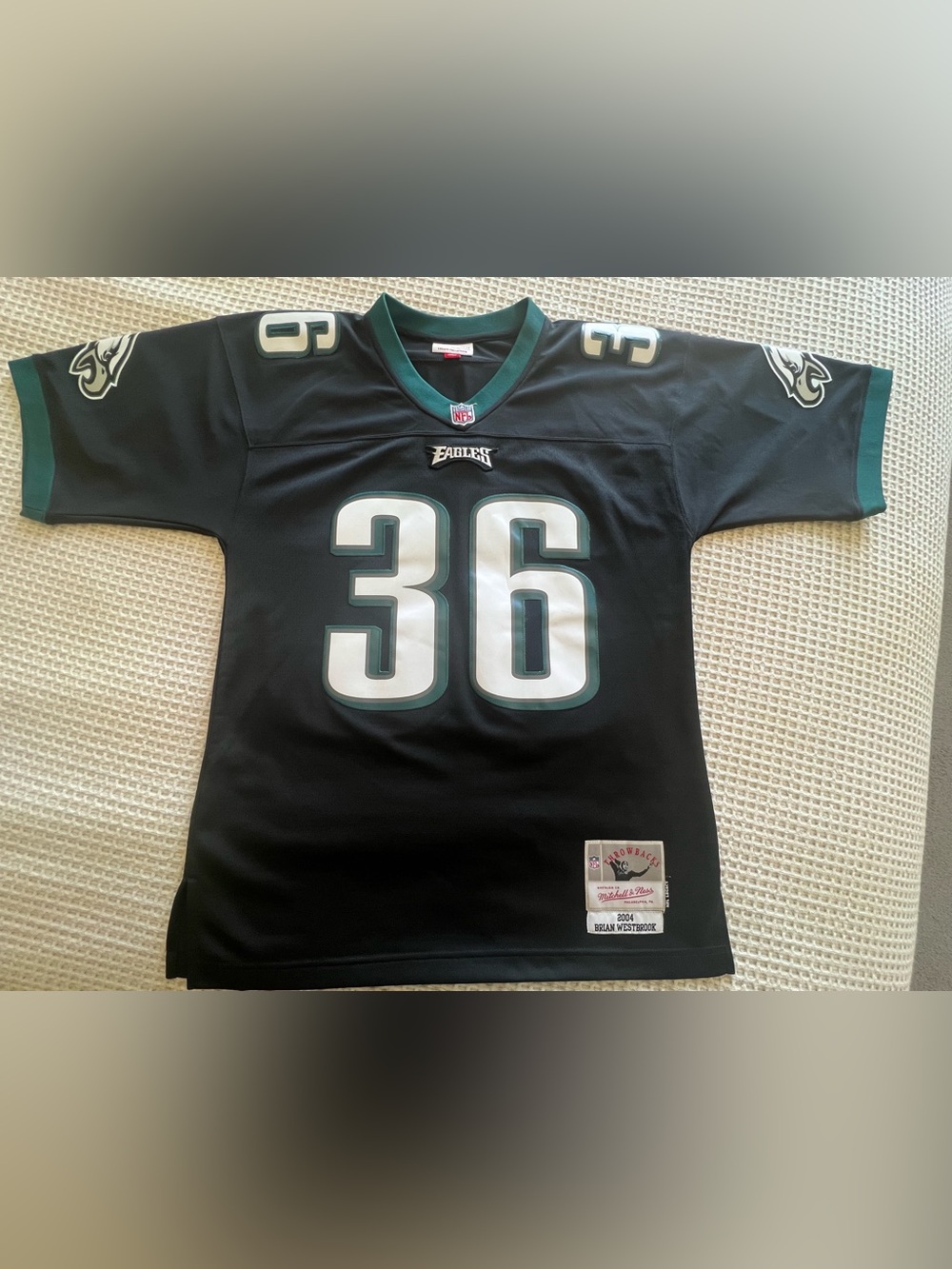 Mitchell & Ness Philadelphia Eagles Brian Westbrook NFL Jersey Black Size 40 (M)